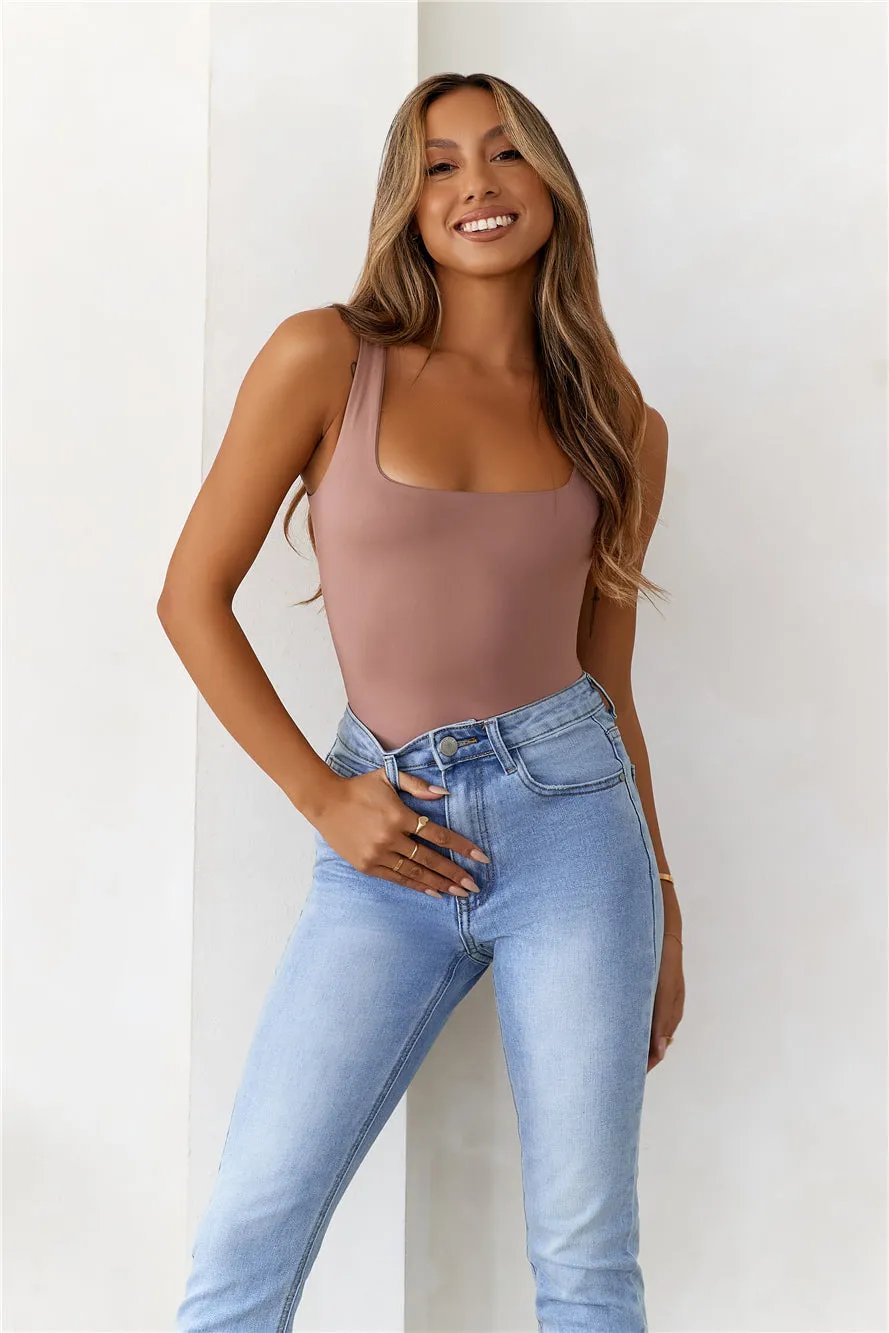 HELLO MOLLY BASE Everyday Staple Singlet Top Mocha sold by Hello Molly product image thumbnail 2