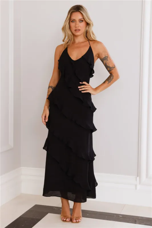 What A Beauty Maxi Dress Black sold by Hello Molly