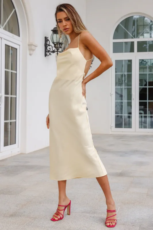 Universal Energy Maxi Dress Yellow sold by Hello Molly