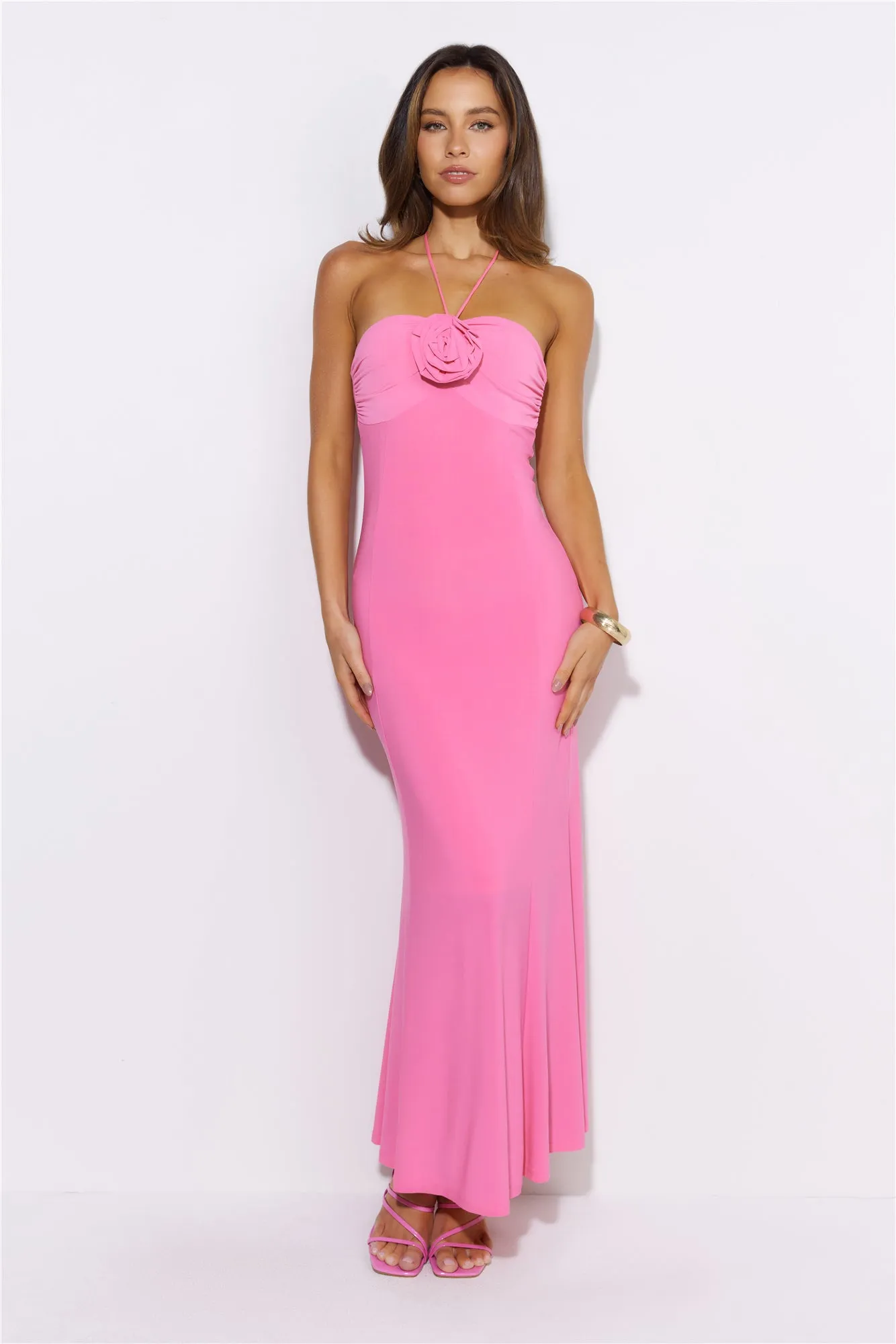 Simply Gorgeous Maxi Dress Pink sold by Hello Molly product image thumbnail 2