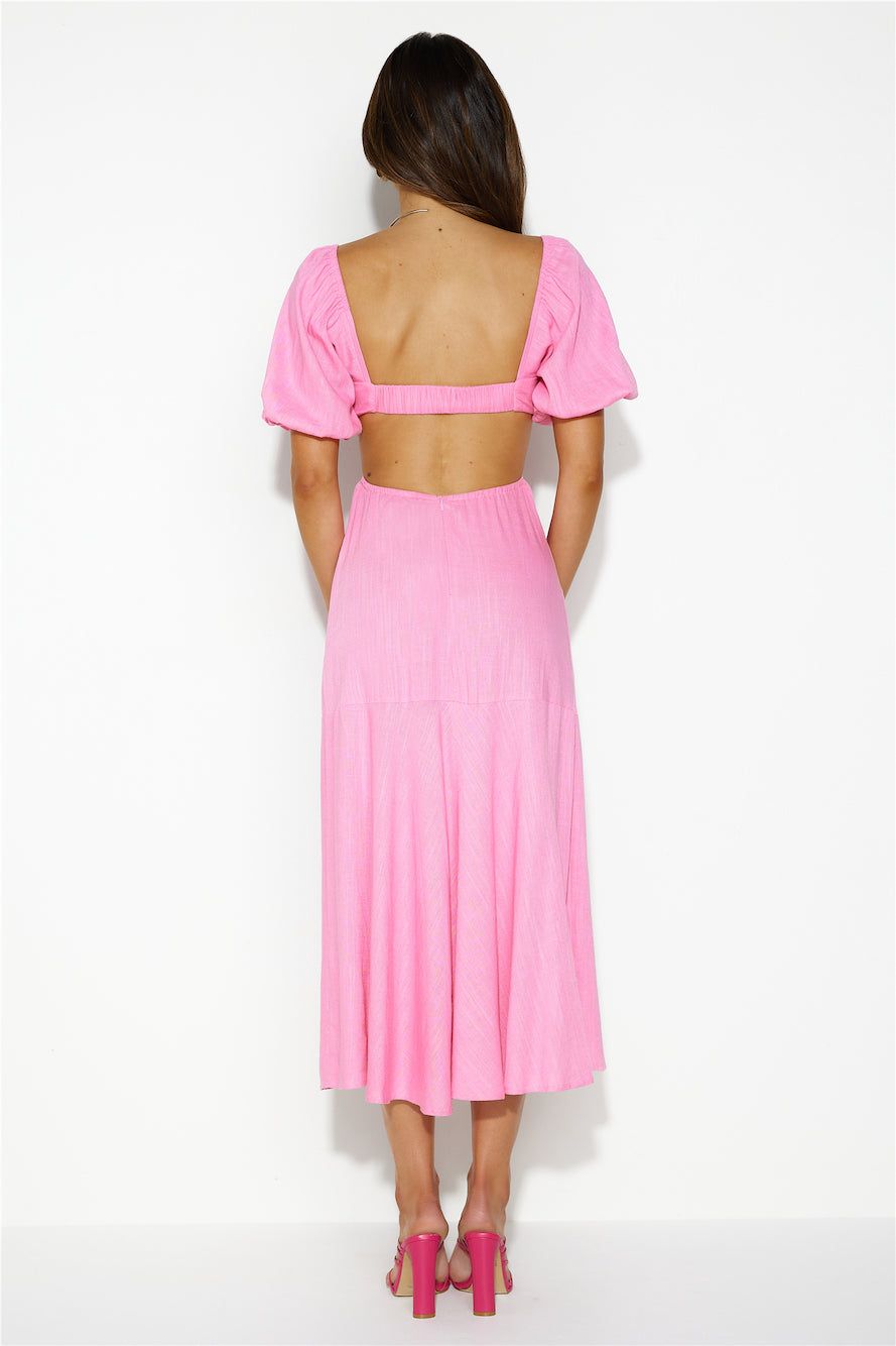 Bright Day Midi Dress Pink sold by Hello Molly product image thumbnail 5