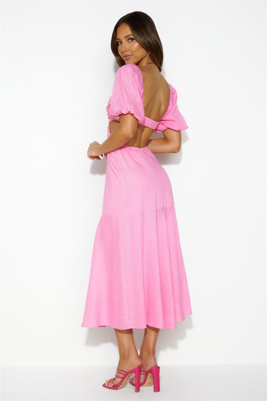 Bright Day Midi Dress Pink sold by Hello Molly product image thumbnail 4