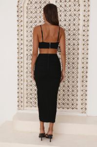 Need Her Look Midi Dress Black sold by Hello Molly