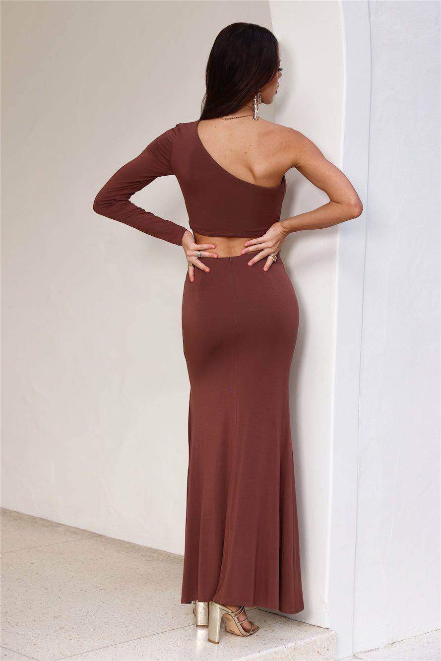 Amaze You Midi Skirt Chocolate sold by Hello Molly product image thumbnail 5