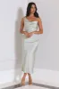 Silky Touch Satin Midi Dress Sage sold by Hello Molly