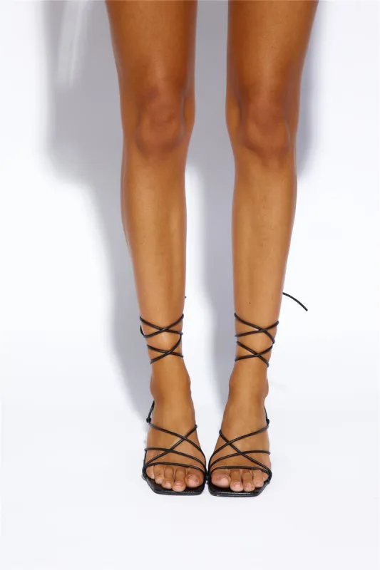 BILLINI Uda Heels Black Croc sold by Hello Molly