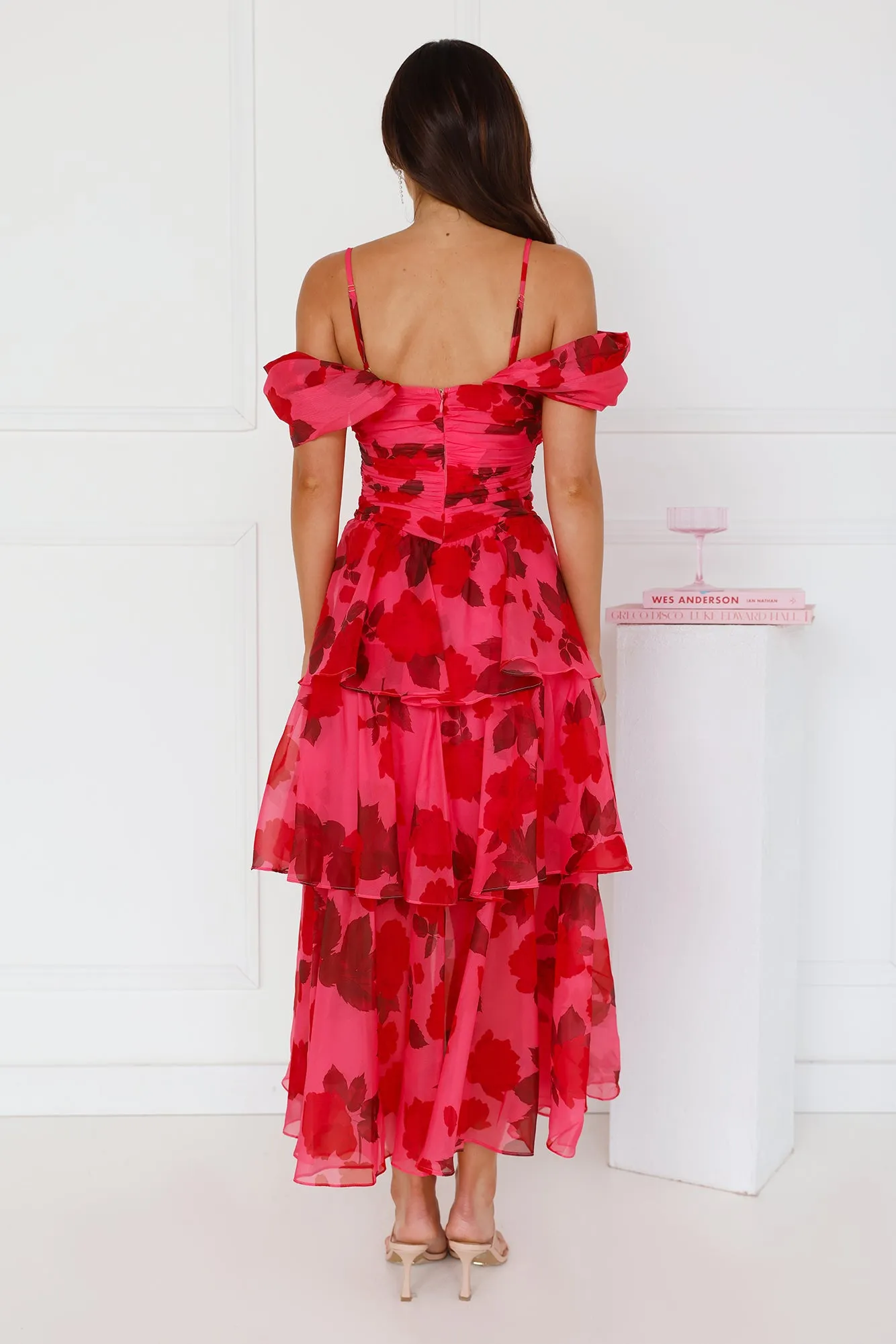Whimsical Wonders Off Shoulder Midi Dress Pink sold by Hello Molly product image thumbnail 4