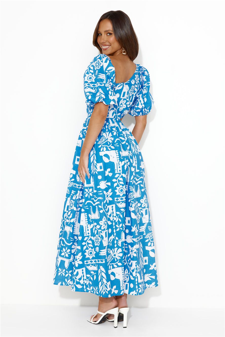 Location Wedding Midi Dress Blue sold by Hello Molly product image thumbnail 5