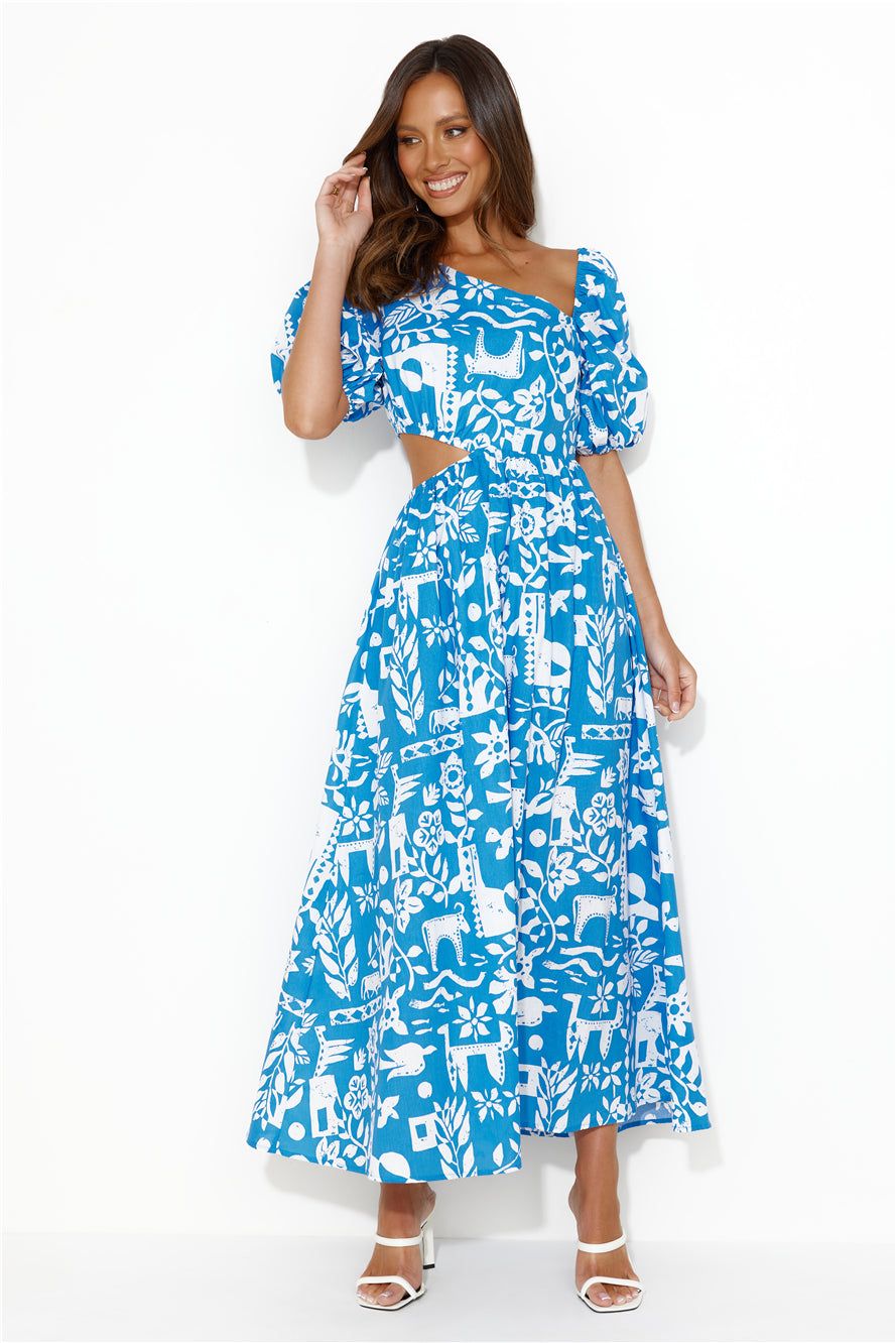 Location Wedding Midi Dress Blue sold by Hello Molly product image thumbnail 2