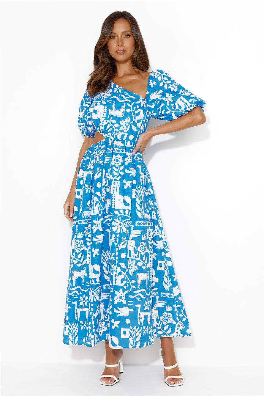 Location Wedding Midi Dress Blue sold by Hello Molly product image thumbnail 3