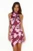 Let's Link Up Satin Mini Dress Pink sold by Hello Molly