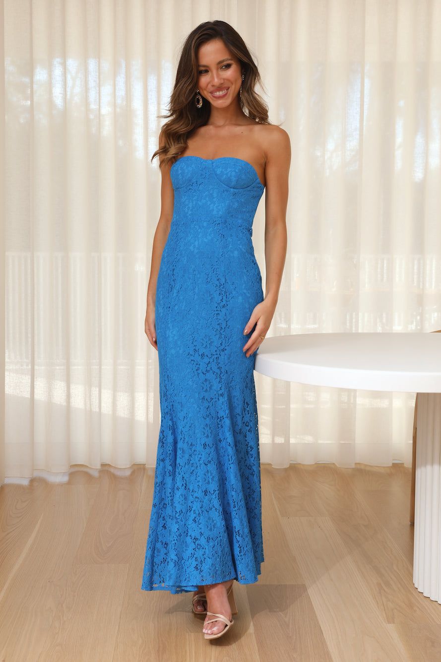 Lace Vacation Maxi Dress Marine sold by Hello Molly product image thumbnail 2