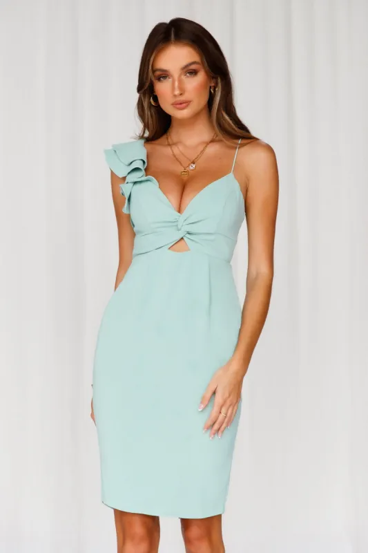 Home Late Midi Dress Mint sold by Hello Molly