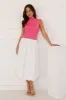 Get The Look Bubble Midi Skirt White sold by Hello Molly