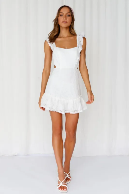 Forever Love Dress White sold by Hello Molly
