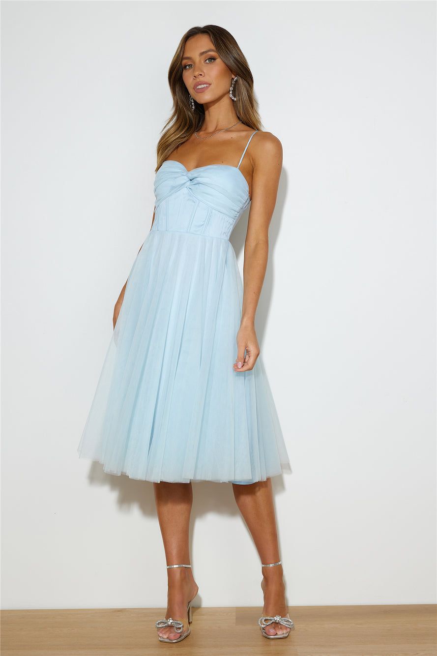 Glam Feeling Tulle Midi Dress Blue sold by Hello Molly product image thumbnail 2