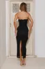 Date In Paris Strapless Lace Midi Dress Black sold by Hello Molly