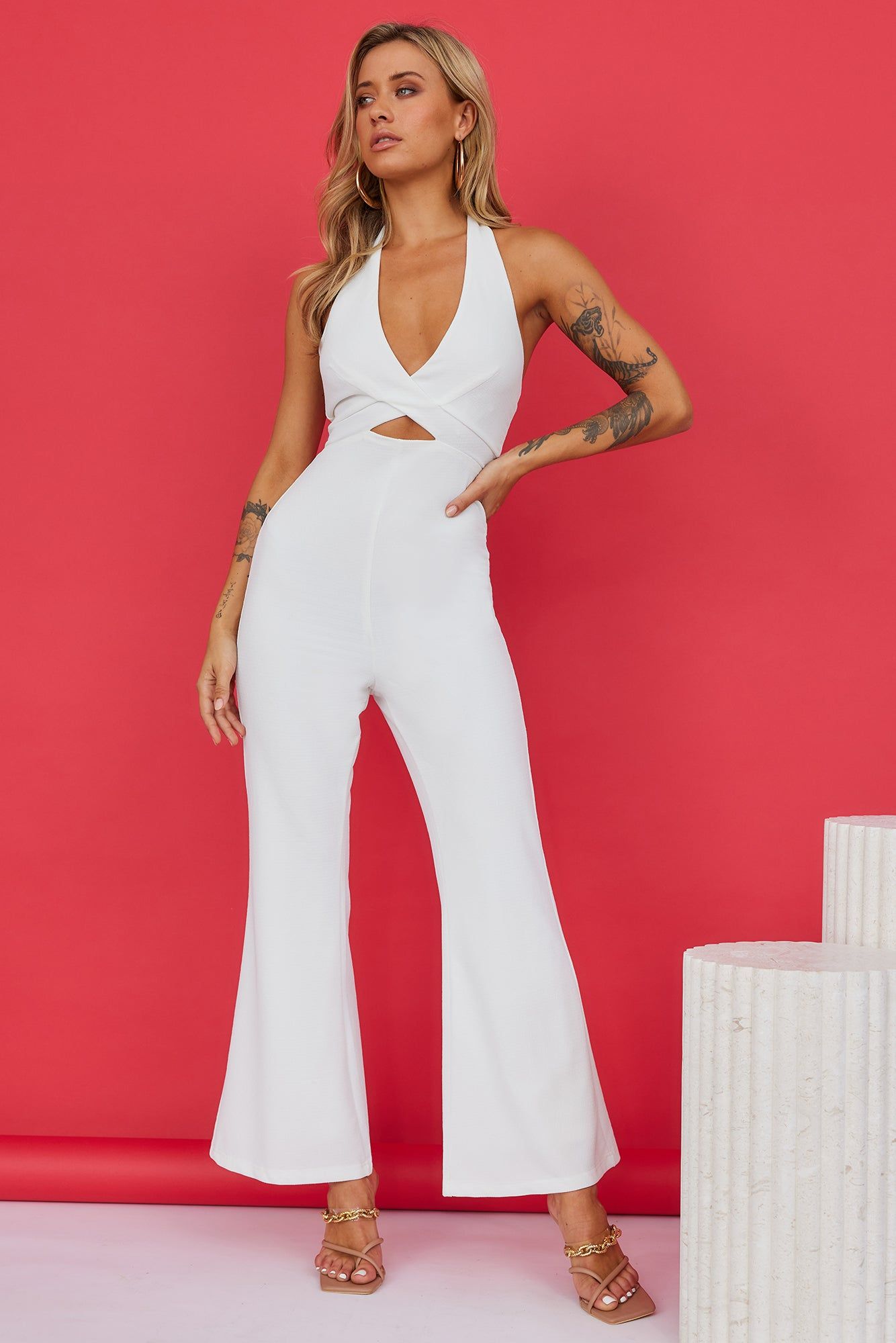 Ambitious Lover Jumpsuit White sold by Hello Molly product image thumbnail 5