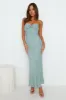 Slow Days Strapless Maxi Dress Sage sold by Hello Molly