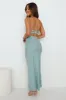Slow Days Strapless Maxi Dress Sage sold by Hello Molly