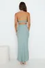 Slow Days Strapless Maxi Dress Sage sold by Hello Molly