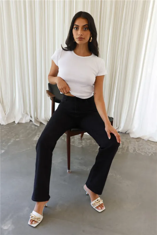 ABRAND 94 High Straight Blacklight Jeans Jet Black sold by Hello Molly