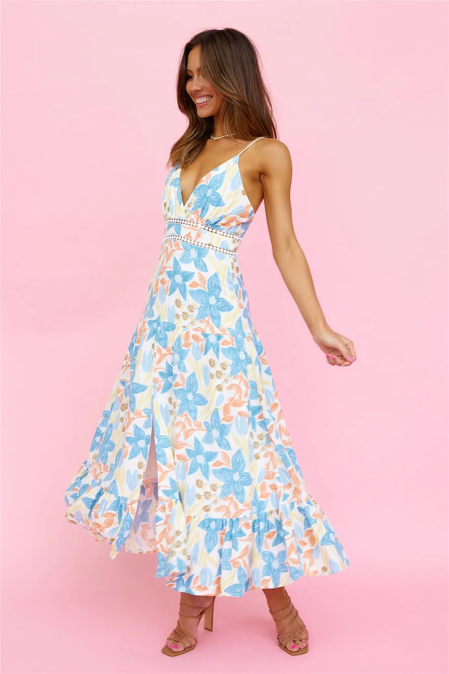 Beach Sunsets Midi Dress Blue sold by Hello Molly product image thumbnail 3