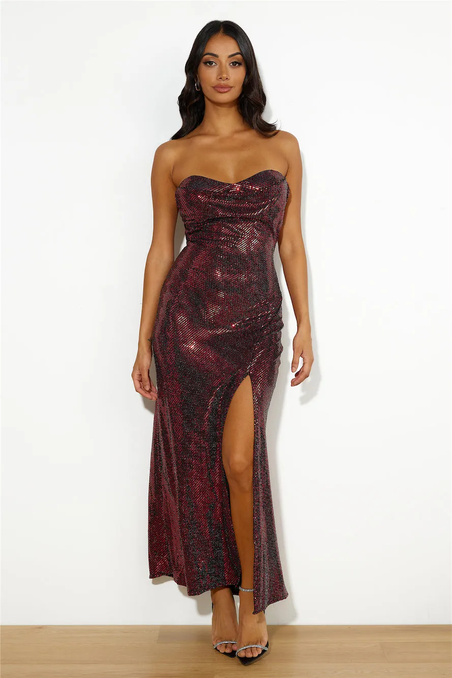 Disco Feeling Maxi Dress Red sold by Hello Molly product image thumbnail 2