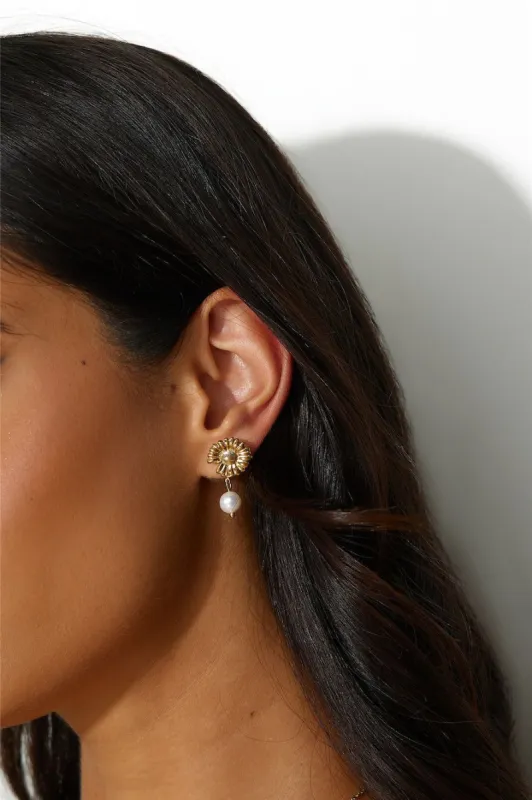 Shining Glow Earrings Gold sold by Hello Molly