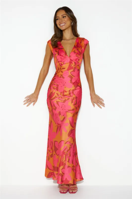 We Have History Maxi Dress Orange sold by Hello Molly
