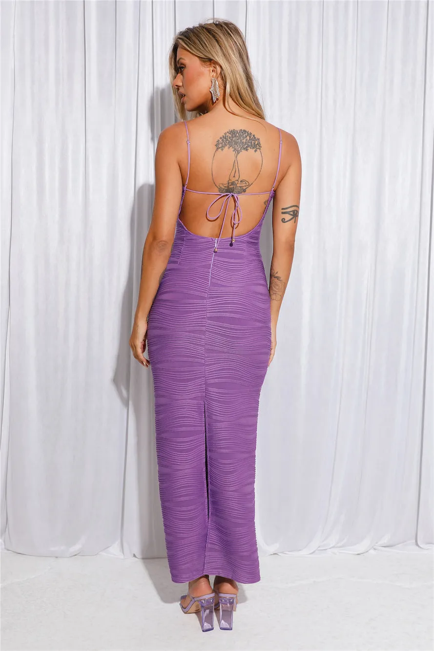 Feel The Attention Maxi Dress Purple sold by Hello Molly product image thumbnail 3