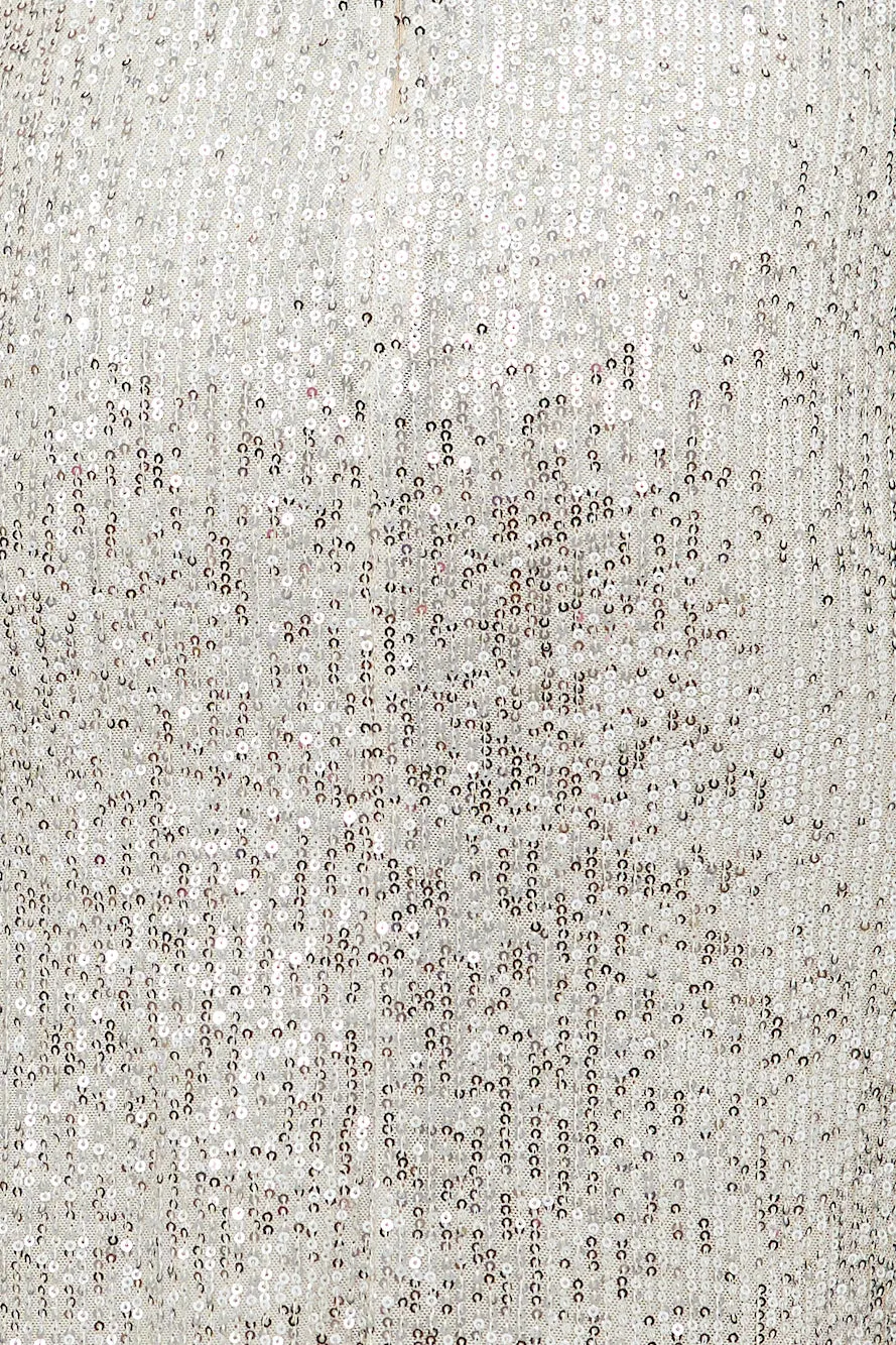 Disco Dancing Maxi Dress Beige Sequin sold by Hello Molly product image thumbnail 5