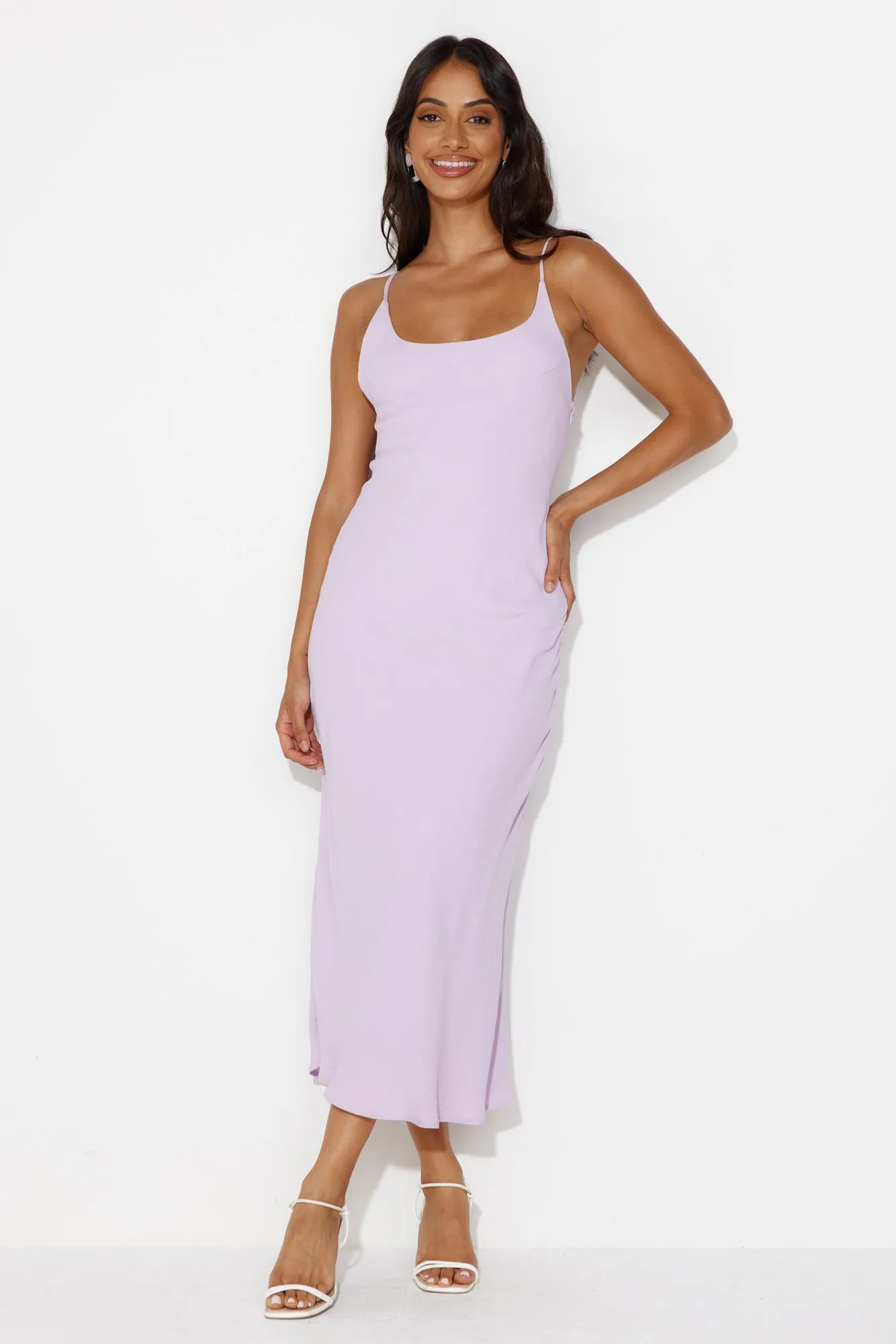 Proud Eyes Maxi Dress Lilac sold by Hello Molly