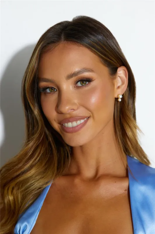 Pearl Drop Earrings Gold sold by Hello Molly