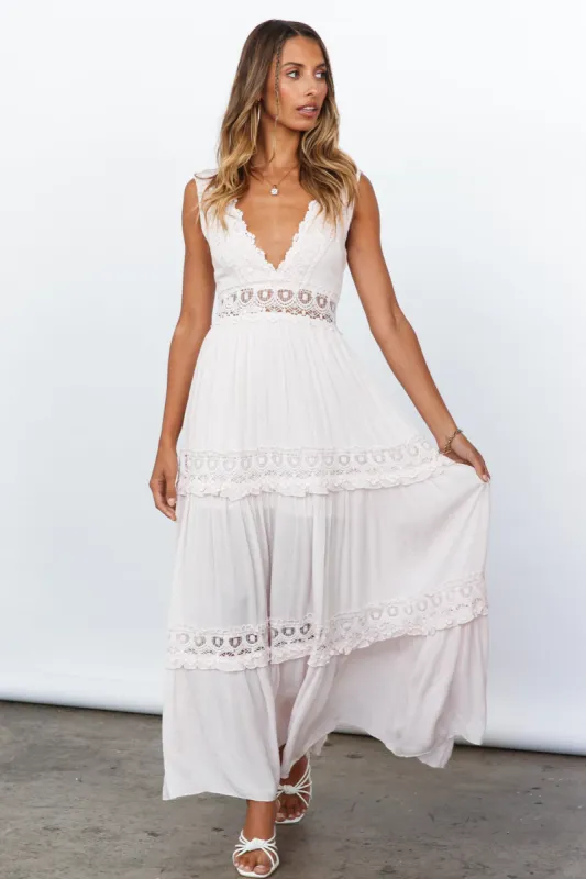 Walks On The Beach Maxi Dress Pink sold by Hello Molly