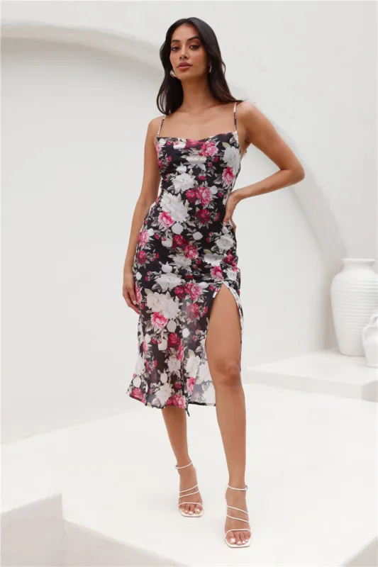 Join Together Midi Dress Black sold by Hello Molly