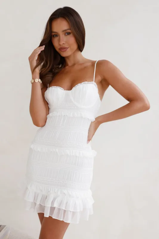 Unique Touch Mini Dress White sold by Hello Molly