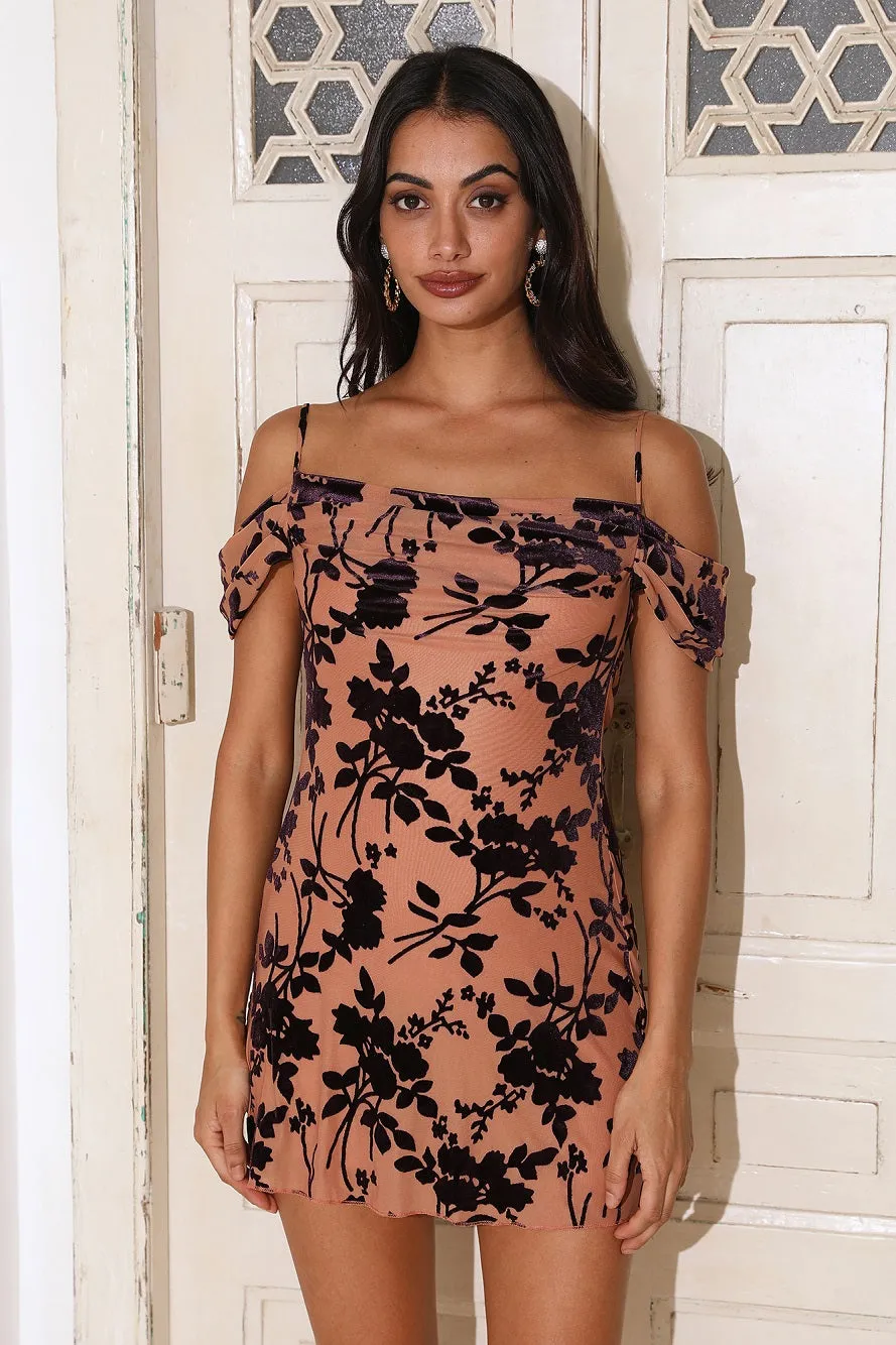 Earning Likes Mesh Mini Dress Brown sold by Hello Molly product image thumbnail 3