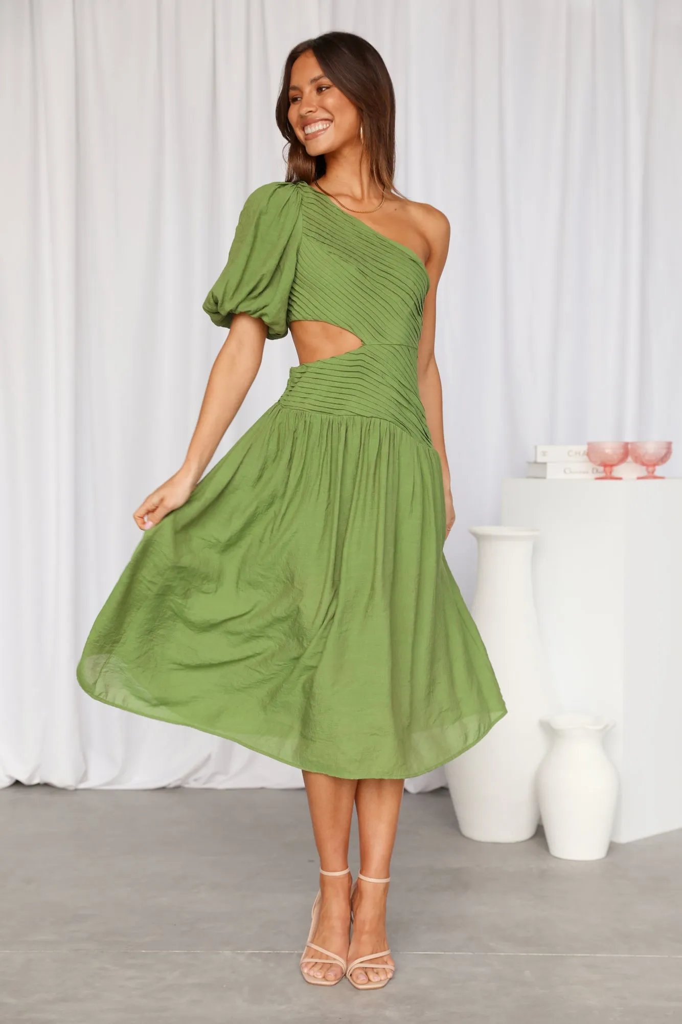 Meadow Secrets Midi Dress Green sold by Hello Molly product image thumbnail 4