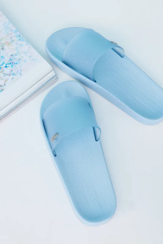 MELISSA Sun Sunset Slides Blue Glitter sold by Hello Molly