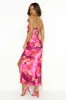 Refined Satin Maxi Dress Pink sold by Hello Molly