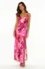 Refined Satin Maxi Dress Pink sold by Hello Molly