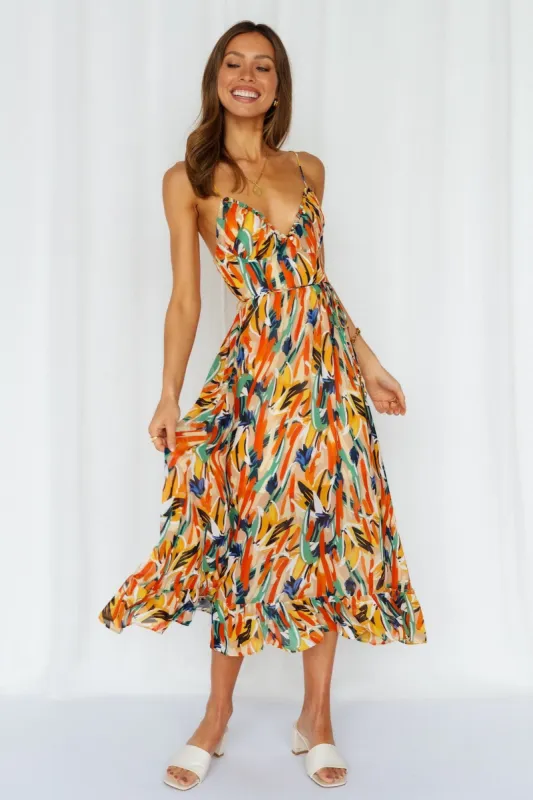 Lay It Out Midi Dress Green sold by Hello Molly