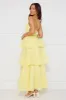 Mysterious Beauty Maxi Dress Yellow sold by Hello Molly