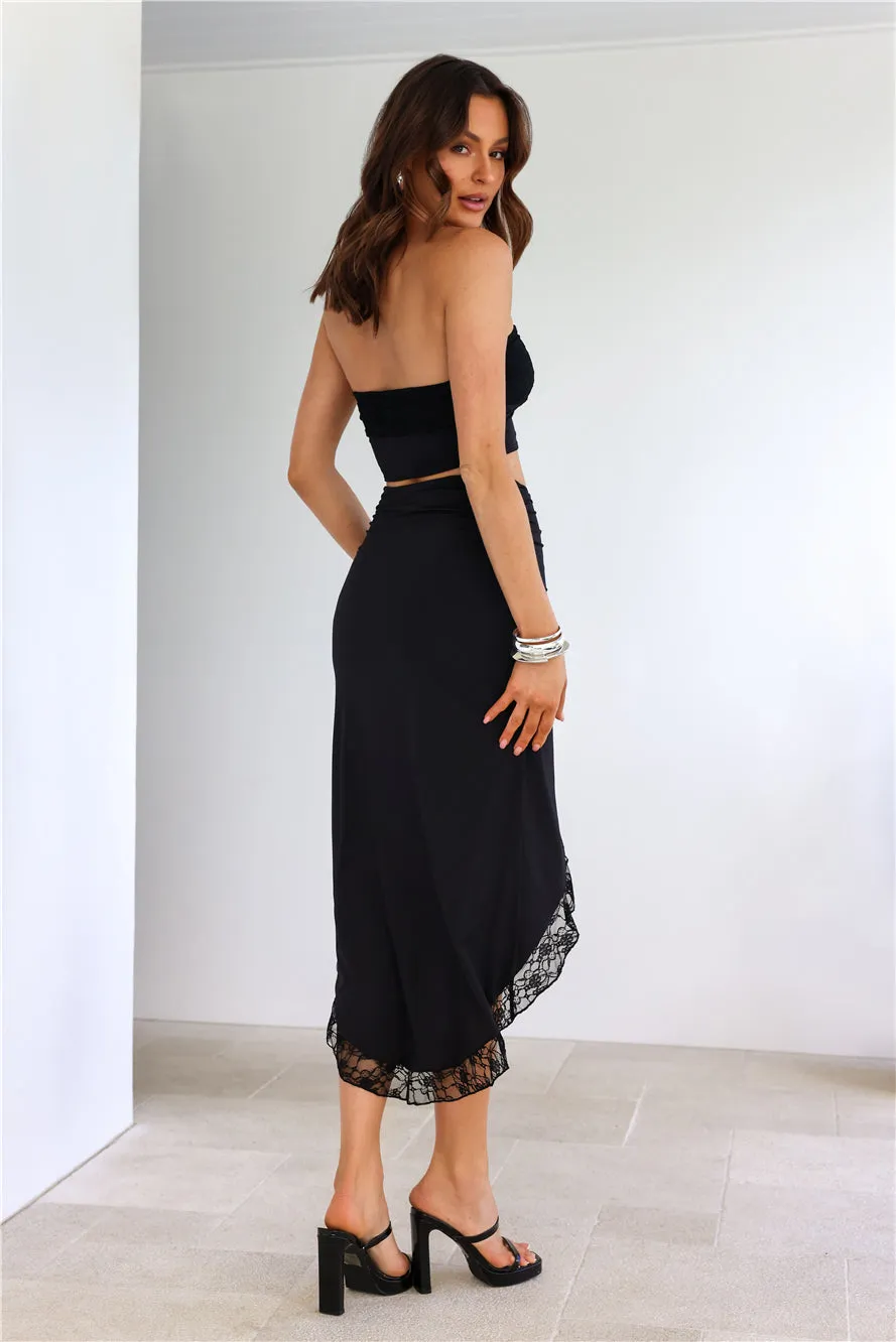 Wander In The Dark Midi Skirt Black sold by Hello Molly product image thumbnail 4