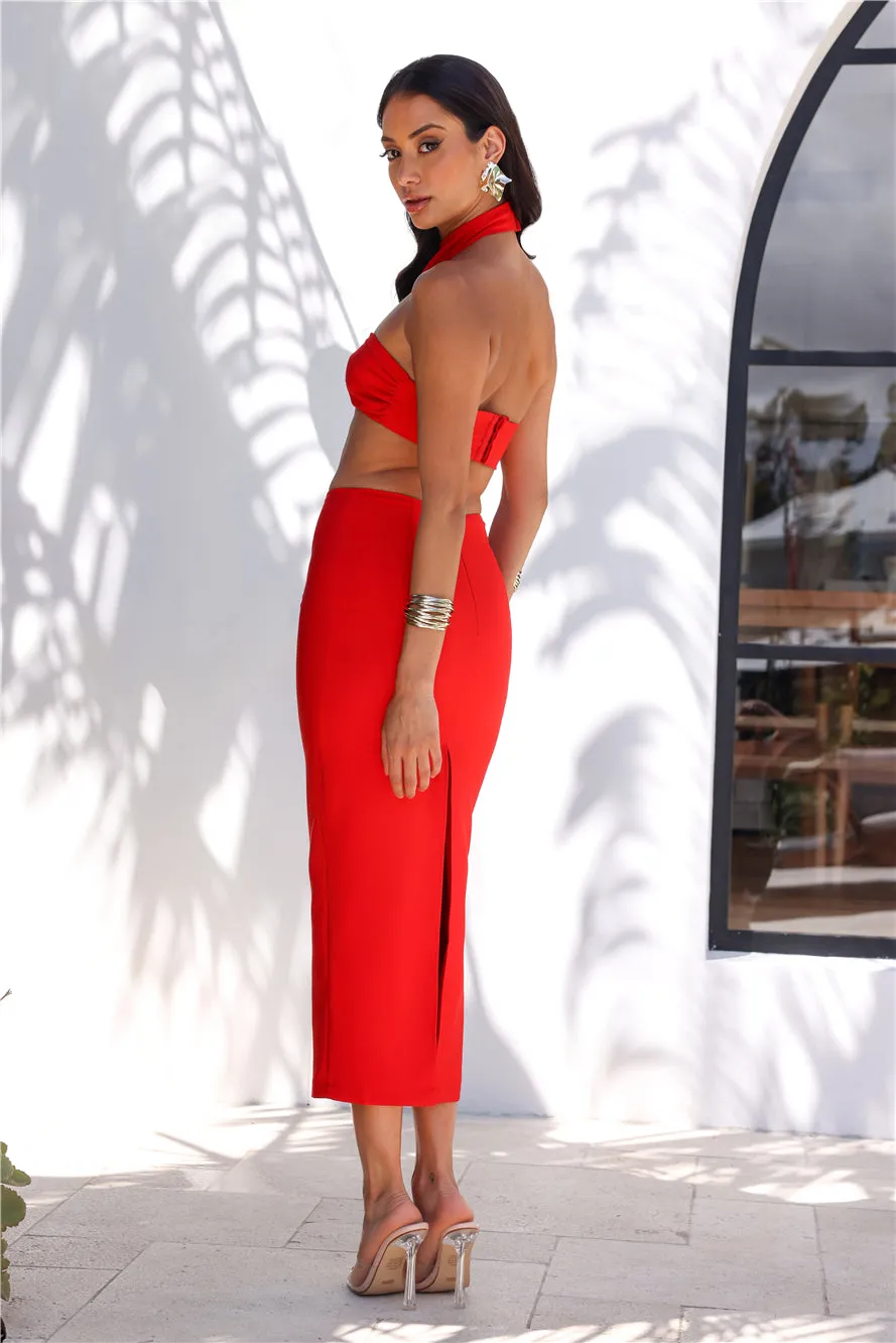 RUNAWAY Dani Midi Dress Red sold by Hello Molly product image thumbnail 5