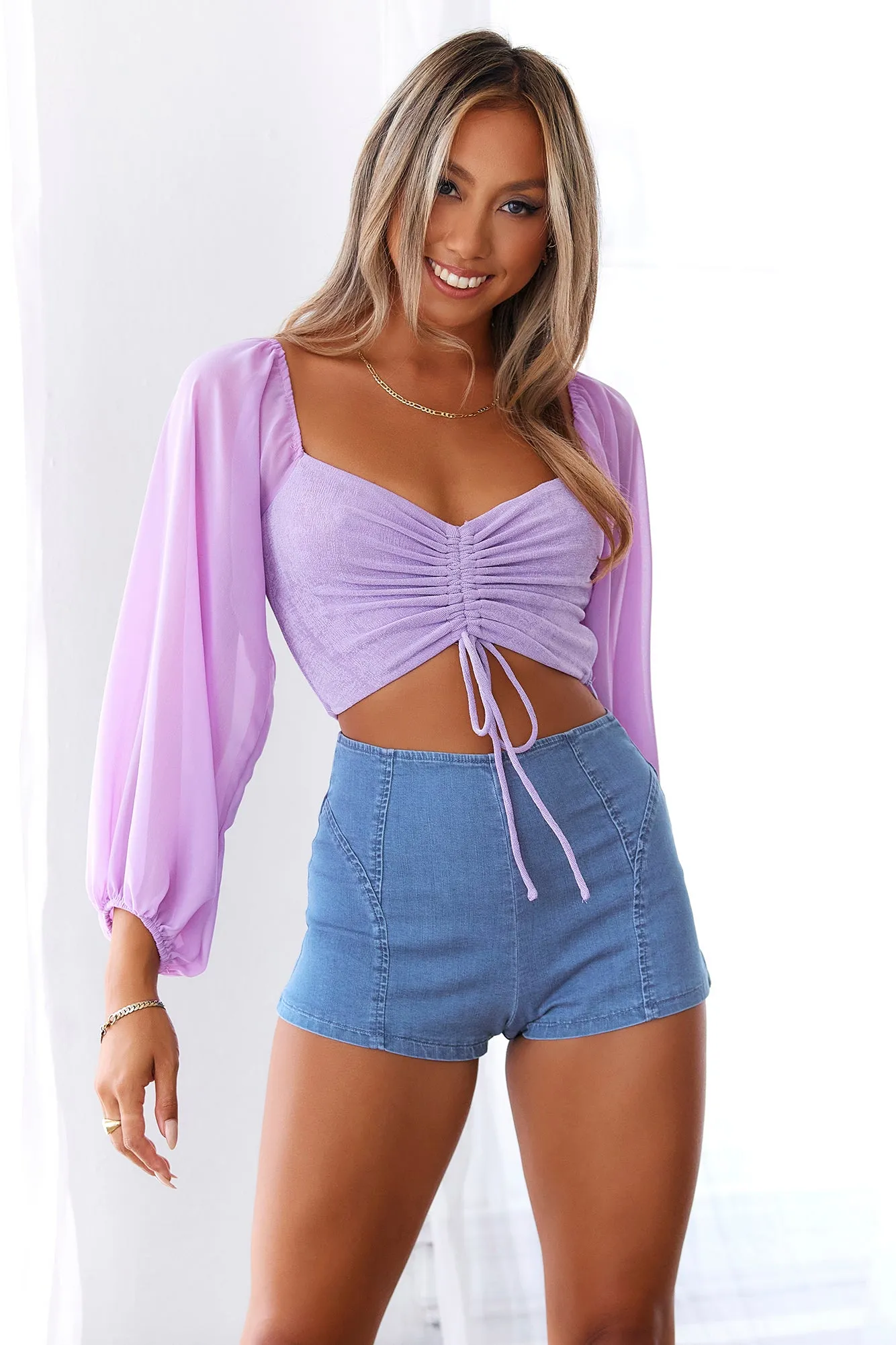 HELLO MOLLY Cheers To The Weekend Crop Purple sold by Hello Molly product image thumbnail 5