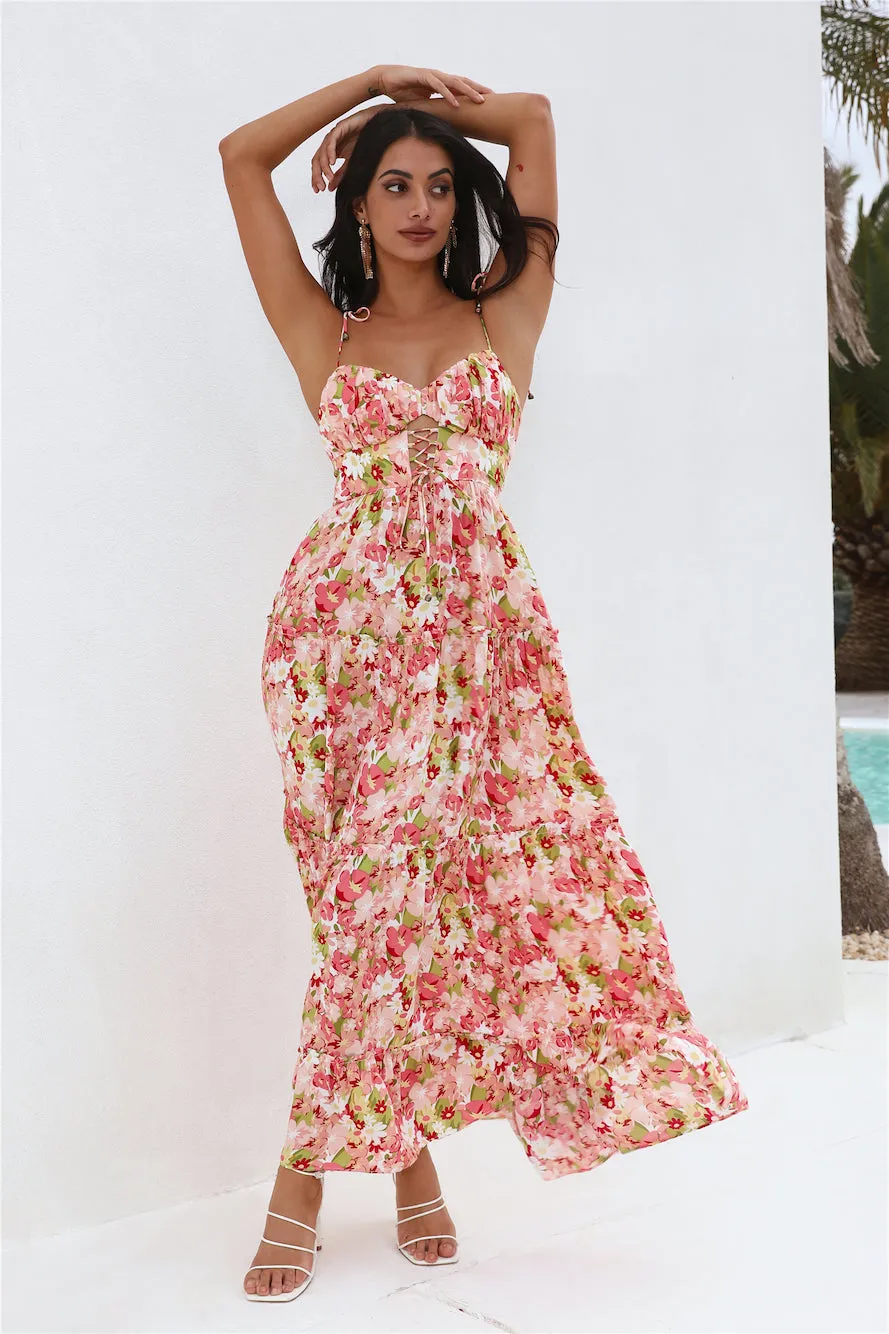 Sunset Pictures Maxi Dress Pink sold by Hello Molly