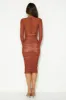 True Joy Mesh Midi Dress Brown sold by Hello Molly