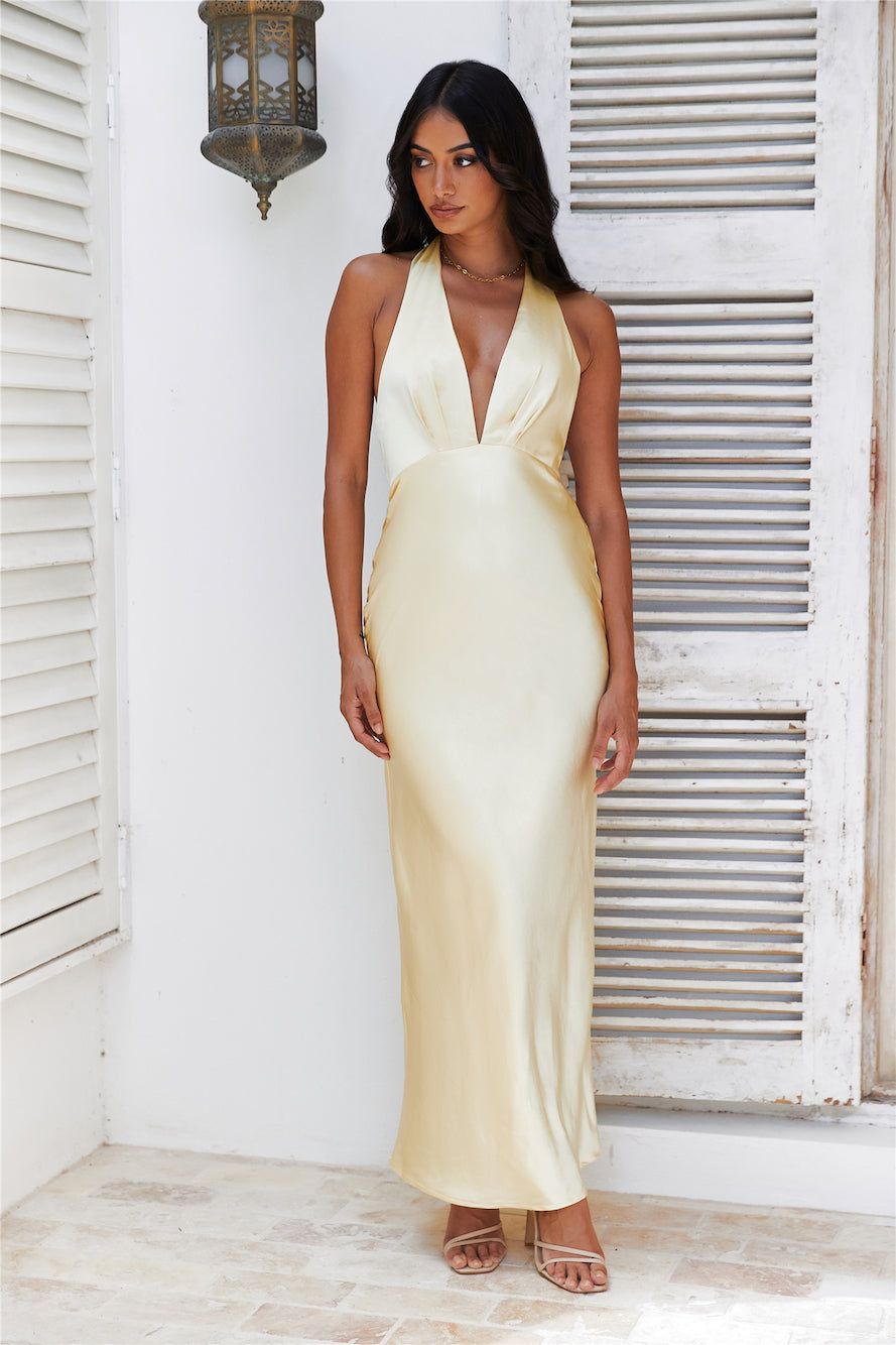 Arrived In Luxe Maxi Dress Yellow sold by Hello Molly product image thumbnail 3